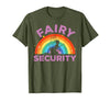 Halloween Fairy Security Father's Day Apparel Men Fairy Security Funny Dad Costume T-Shirt - size chart