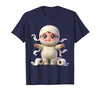 Mademark Kids Halloween Mummy Wrapped in Toilet Paper T-Shirt - size chart