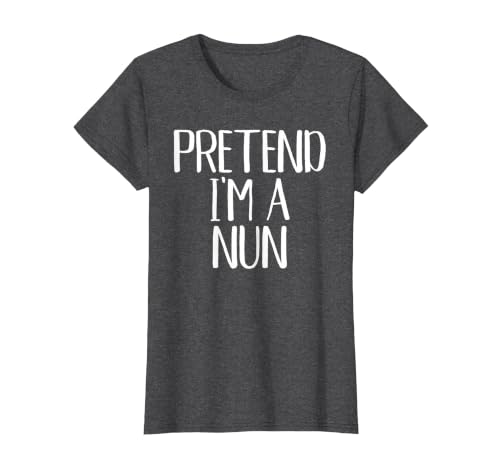 Funny Halloween Group Matching Costumes Idea Pretend I'm A Nun Costume Family Funny Halloween Party T-Shirt - size chart