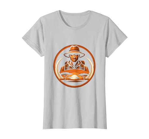 Mademark Safari Explorer Elephant Tusk Graphic Tee T-Shirt - Women - size chart