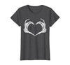 Halloween Tees for Women Men Kids Skeleton Hands Heart Halloween Rock Costume Men Women Kids T-Shirt - size chart
