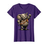 Mademark Land Of The Ivory, Land Of Mine Patriotic Elephant Design T-Shirt - Women - size chart