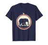 Mademark Mama Elephant Silhouette Mother and Baby Design T-Shirt - Men - size chart