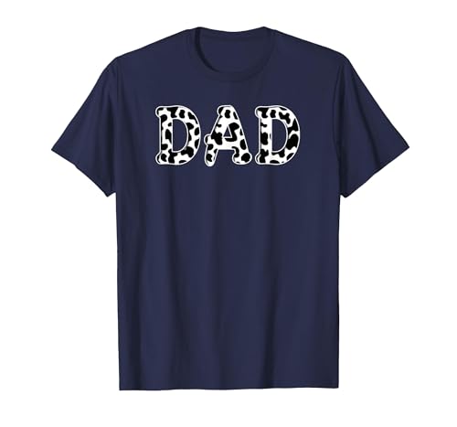 Cow Pattern Print Family Matching Birthday Apparel Cow Dad Birthday Family Matching Girl Boy Farm Birthday T-Shirt - size