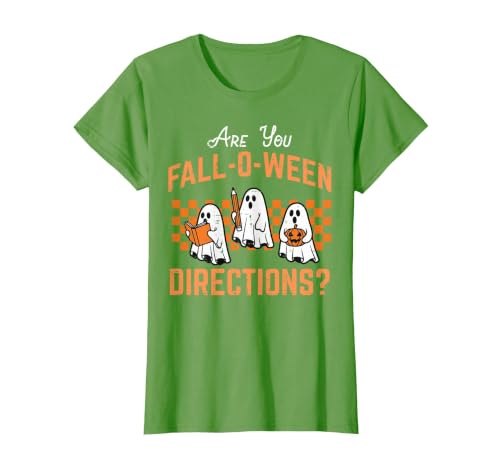 Halloween Shirts For Women Men Kids Boys Girls are You Falloween Directions Funny Halloween Teacher Teach T-Shirt - size