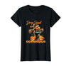 Evil Hot Wife Girlfriend Fiance Halloween Gift Tee Drop Dead Gorgeous Retro Vintage Pin-Up Scarecrow Halloween T-Shirt -