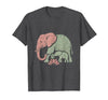 Mademark Mama Elephant Guiding Calf Through Water T-Shirt - Men - size chart