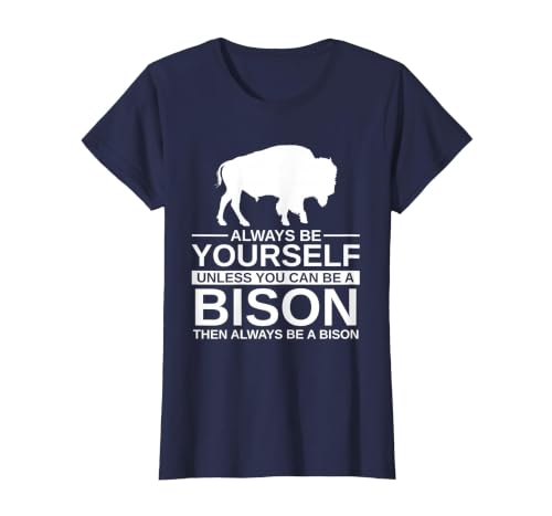 Bison Gift Bison Lover Accessories & Buffalo Stuff Cool Bison Design for Men Women Buffalo Animal Lovers Bison T-Shirt -