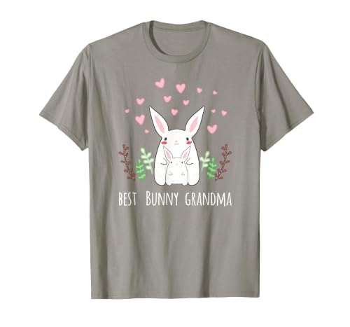Cute Bunny Grandma Rabbit Grandmother T-Shirt — design detail