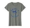 Funny Quints Shark Fishing Vintage Quint's Shark Fishing 1975 Retro T-Shirt - size chart