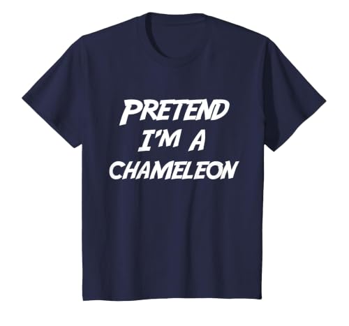 Last Minute Halloween Costume Pretend Tees Pretend I'm A Chameleon Halloween Costume T-Shirt - size chart