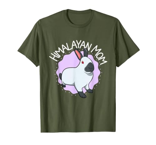 Himalayan Rabbit Mom T-Shirt — design detail