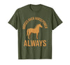 Mademark Horses Over Horsepower Always Equestrian Design T-Shirt - Men - size chart