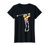 Funny Skeleton Golf Halloween Costume Golf Skeleton Pumpkin Halloween Shirt T-Shirt - size chart