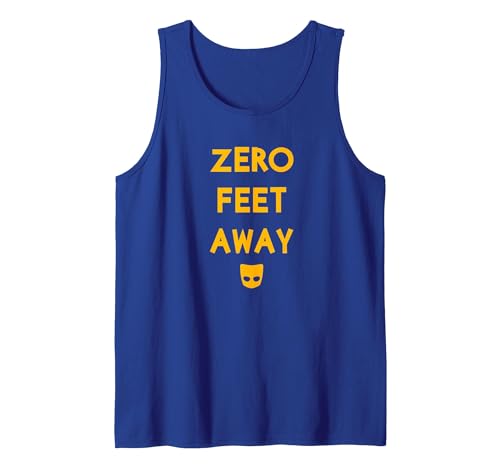 IfYouKnowYouKnow Zero 0 Feet Away Funny Gay Cruising Tank Top - size chart