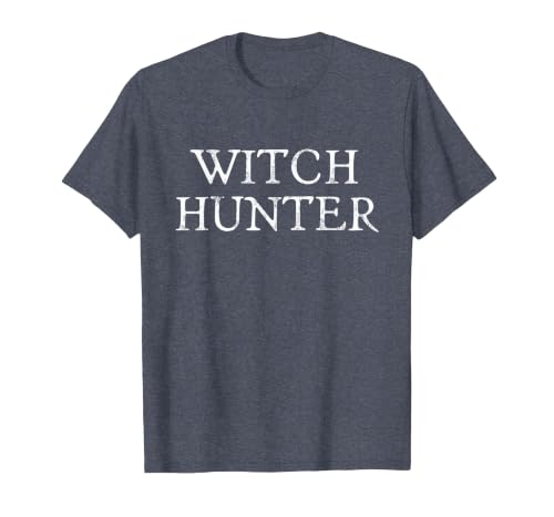 Witch Hunter Halloween Funny Witch Hunter Halloween Costume Easy Lazy T-Shirt - size chart