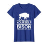 Bison Gift Bison Lover Accessories & Buffalo Stuff Cool Bison Design for Men Women Buffalo Animal Lovers Bison T-Shirt -