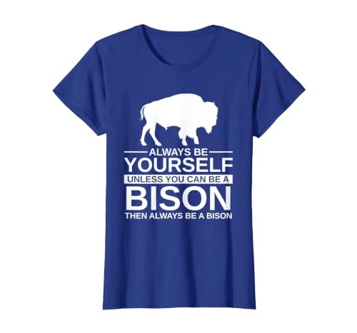 Bison Gift Bison Lover Accessories & Buffalo Stuff Cool Bison Design for Men Women Buffalo Animal Lovers Bison T-Shirt -