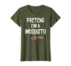 Pretend I'm A Mosquito Funny Halloween Costume Pretend I'm A Mosquito Funny Lazy Halloween Costume Party T-Shirt - size chart