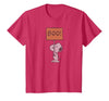 Peanuts Halloween Snoopy Boo Sign T-Shirt - size chart