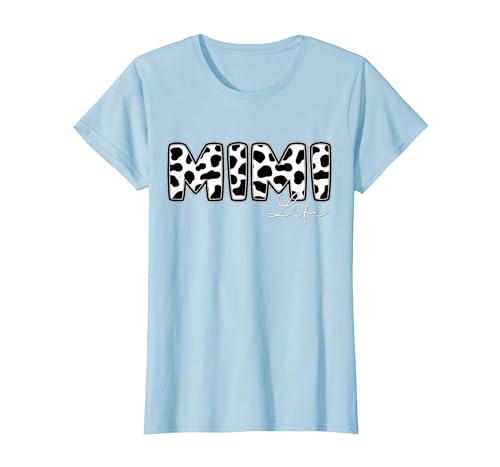 Cow Print Matching Family Apparel Mimi Life Cow Print Family Matching T-Shirt - size chart