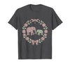 Mademark Elephant Mother and Calf Trunk Touch Mama Gift T-Shirt - Men - size chart