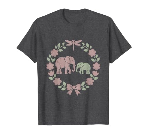 Mademark Elephant Mother and Calf Trunk Touch Mama Gift T-Shirt - Men - size chart