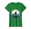 Mademark Saltwater Runs Through Me Shark Design T-Shirt - size chart