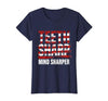 Mademark Teeth Sharp Mind Sharper Shark Graphic Design T-Shirt - size chart