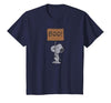 Peanuts Halloween Snoopy Boo Sign T-Shirt - size chart