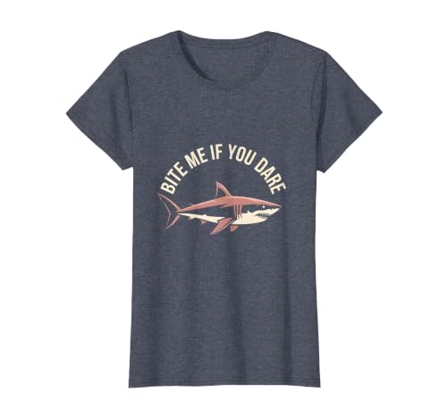 Mademark Bite Me If You Dare Bold Shark Design T-Shirt - Kelly Green
