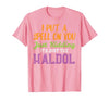 Halloween Nurse Shirts For Women Scrub Costumes Spell Just Kidding Haldol Funny Nurse Halloween RN ICU Women T-Shirt - size