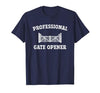 cow apparel Professional gate Opener, Cow Gate Opener T-Shirt - size chart
