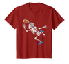 Halloween Shirts Women Men Kids Football Skeleton Halloween Player Catcher Mens Boys Kids T-Shirt - size chart