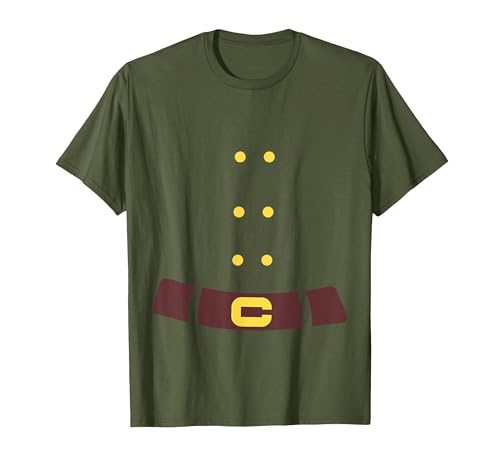 Dwarf Elf Halloween Costume Dwarf Costume Last Minute Halloween Costume T-Shirt - size chart