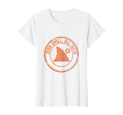 Zero Chill All Teeth Fierce Shark Design T-Shirt