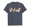 Cow Print For Family Matching Outfits DAD Cow Brown White Animal Print, Cow Pattern Farmer DAD T-Shirt - size chart
