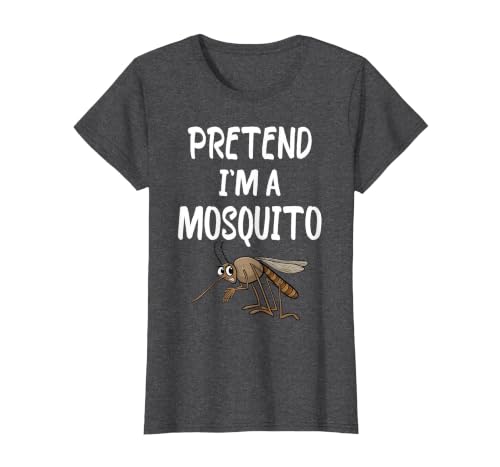 Pretend I'm A Mosquito Funny Halloween Costume Pretend I'm A Mosquito Funny Lazy Halloween Costume Party T-Shirt - size chart