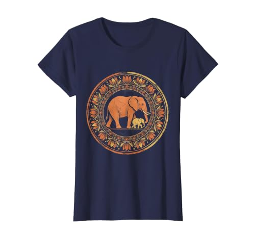 Mademark Elephant Mom and Baby Pregnancy Announcement T-Shirt - Women - size chart