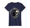 Mademark Pirate Monkey with Stolen Pocket Watch Design T-Shirt - Women - size chart