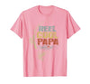 Cool Papa Fathers Day Fishing Gifts Funny Fisherman Vintage Reel Cool Papa T-Shirt - size chart