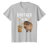 Cute Animal Buffalo Baby Shower For Brother To Be Brother to Be Buffalo Baby Shower Bison for Boy Or Girl T-Shirt - size