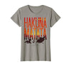 Disney Lion King Hakuna Matata Sunset Fill Trio Logo T-Shirt - size chart