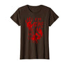 InGENIUS Halloween Shirts & Gifts I'm Fine Bloody Hand Blood Stained Splatter Funny Halloween T-Shirt - size chart