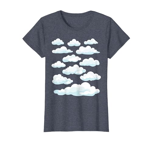 White Clouds Graphs White Clouds T-Shirt - size chart