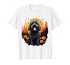Doodledogco. Halloween Goldendoodle Halloween Cute and Spooky Doodle Dog T-Shirt - size chart
