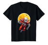 American Football Skeleton Halloween Shirt Football Fan T-Shirt - size chart