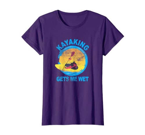 Groundhog Tees Kayaking Gets Me Wet Halloween Funny T-Shirt T-Shirt - size chart