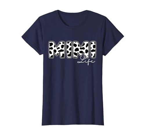 Cow Print Matching Family Apparel Mimi Life Cow Print Family Matching T-Shirt - size chart