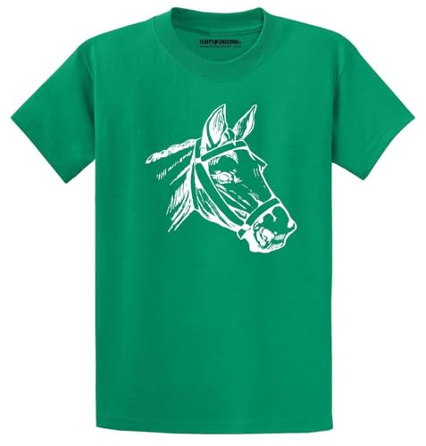 Comical Shirt Horse Graphic Top for Equestrian and Animal Lovers Cotton Tee Adult Youth Tall Men Women - size chart